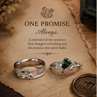 The Always Matching Rings, worn scale view