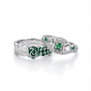 The Slytherin Matching Ring Set