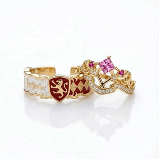 The Gryffindor Valour Matching Ring Set