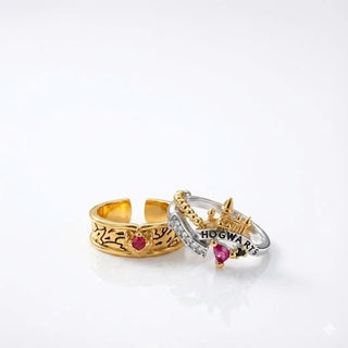 The Hogwarts Legacy &amp; Marauder’s Map Matching Ring Set