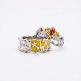 The Hufflepuff Legacy Matching Ring Set