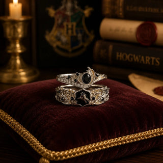 The Padfoot Matching Rings, worn scale view
