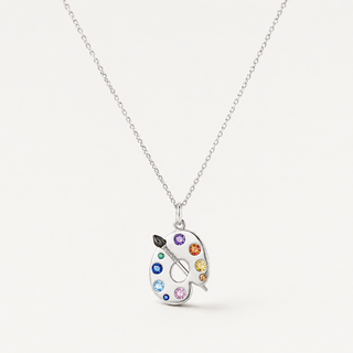 Artist’s Palette Necklace on a soft F5 background