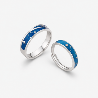The Falling Star Matching Rings on a neutral F5F5F5 background