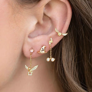 Harry Potter: Asymmetric Chain Earring Set (4 - Piece) - VéritéVue