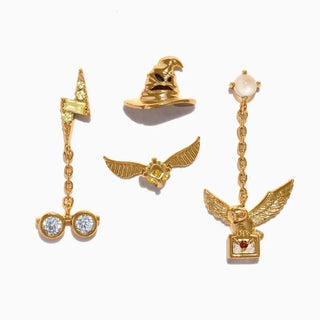 Harry Potter: Asymmetric Chain Earring Set (4 - Piece) - VéritéVue