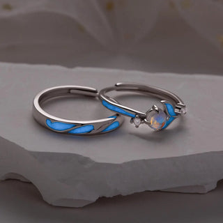 The Luna Matching Rings, lifestyle view