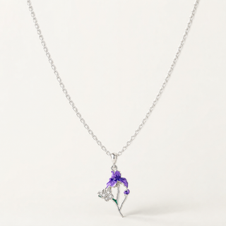 Iris Necklace on a soft F5 background