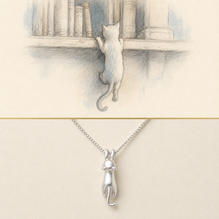 The Little Climber Cat Necklace story image