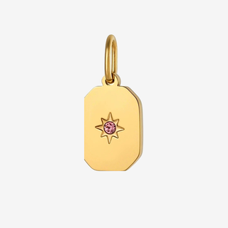June Alexandrite rectangle birthstone pendant on f5 background