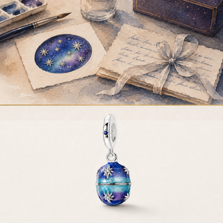 The Starlight Keepsake Charm story-led celestial art scene