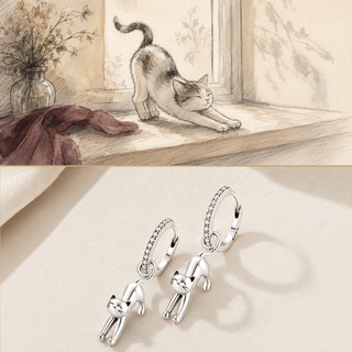 The Sunday Stretch Cat Earrings story image