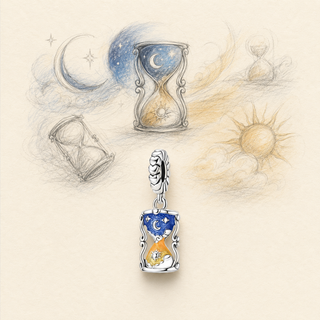 The Between Worlds Hourglass Charm design story from sketch to finished jewellery