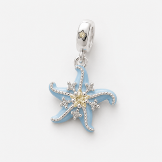The Blue Starfish Charm on a neutral F5F5F5 background