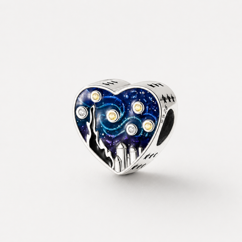 The Dreamer's Night Heart Charm