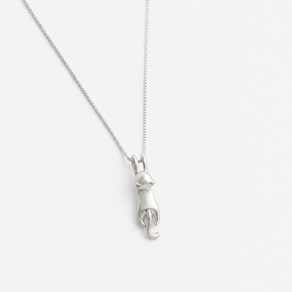 The Little Climber Cat Necklace on a neutral F5F5F5 background