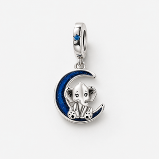 The Moonlit Elephant Charm on a neutral F5F5F5 background