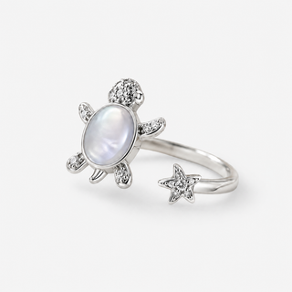 The Moonlit Turtle Ring on a neutral F5F5F5 background