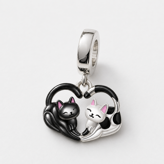 The Two Souls Cat Charm on a neutral F5F5F5 background