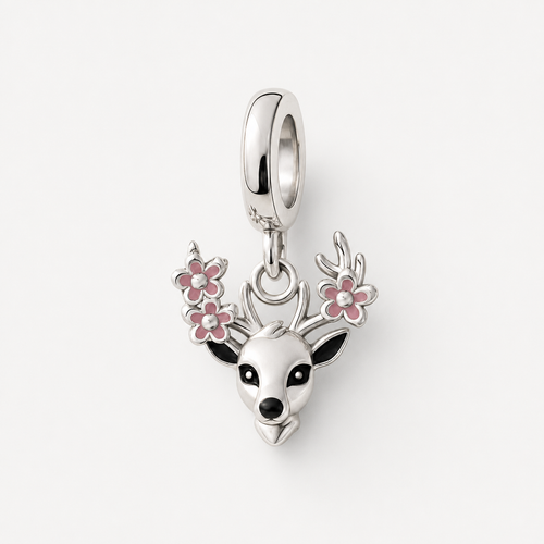 The Wildflower Deer Charm